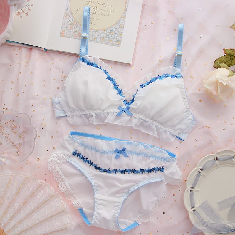Fairy Japanese Lace Embroidery Lingerie Set