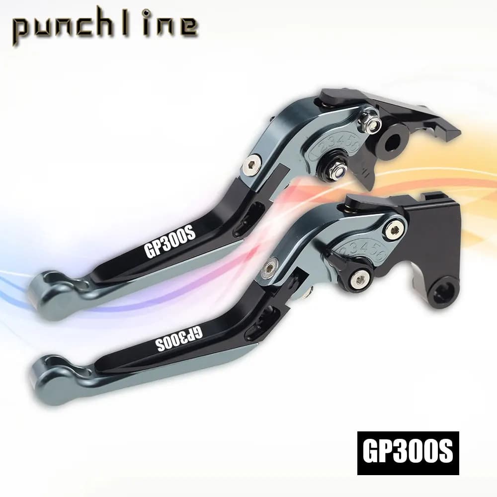 Royal Alloy GP300S CNC folding and adjustable brake clutch levers in grey and black.