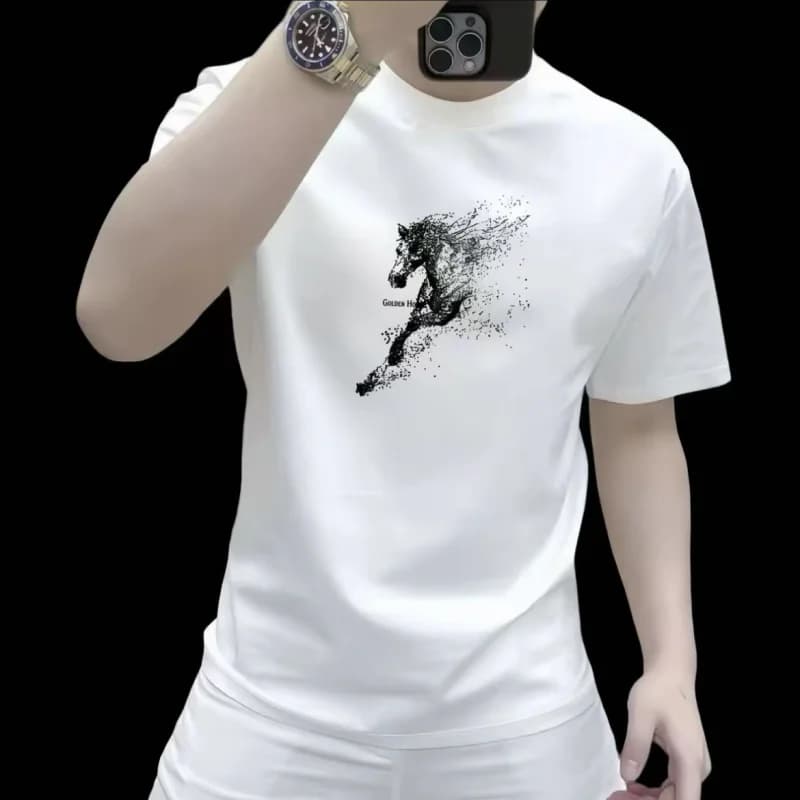 2026 Summer New Style Men's Fashion Casual Cotton Short-Sleeved T-Shirt POLO Shirt