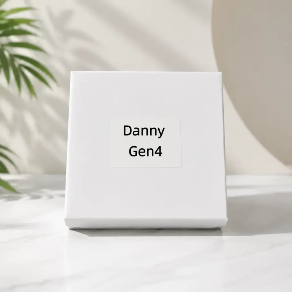 White retail packaging for the Danny Gen4 electronics upgrade component