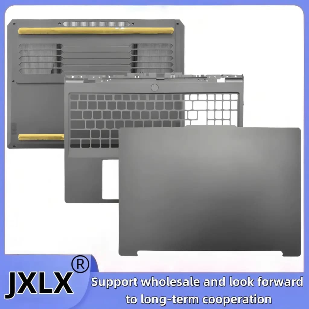 Replacement LCD back cover, palmrest, and bottom base parts for Lenovo G5000 and LOQ series laptops.